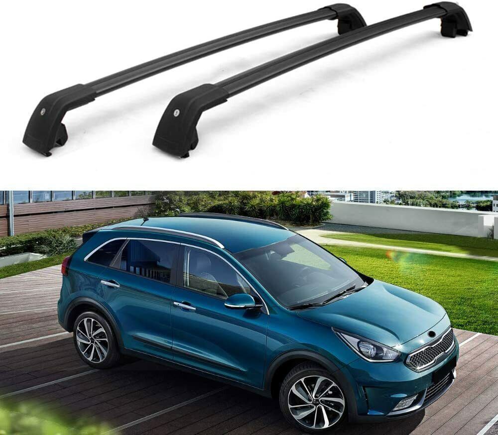 2Pcs Fit for KIA NIRO 2017-2020 Roof Rail Rack Carrier Cross Bars Crossbars