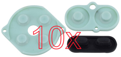 10 X Tastengummi / Gummi Pads / Rubber / Reparatur Set für Game Boy Color GBC