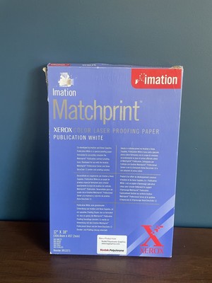 Xerox Color Laser Proofing Paper Publication White MatchPrint Imation 100 Sheets