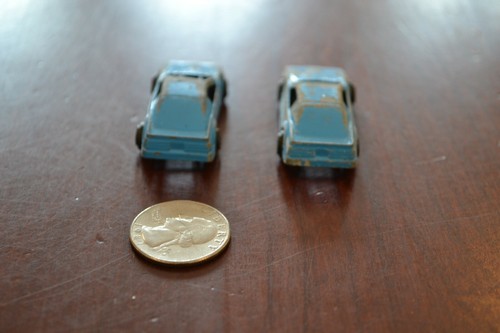 VINTAGE LOT 2 TOOTSIETOY PONTIAC FIREBIRD BLUE DIECAST DIE CAST - Picture 4 of 5