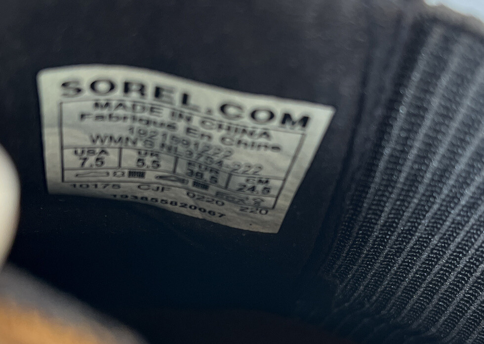 SAOLA Stivaletti Sorel Joan of Arctic Zeppa II Marrone Chelsea Suola Lug Pull On Taglia 7 5