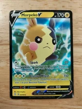 Morpeko V 037/072 Shining Fates NM Ultra Rare Pokemon Card 