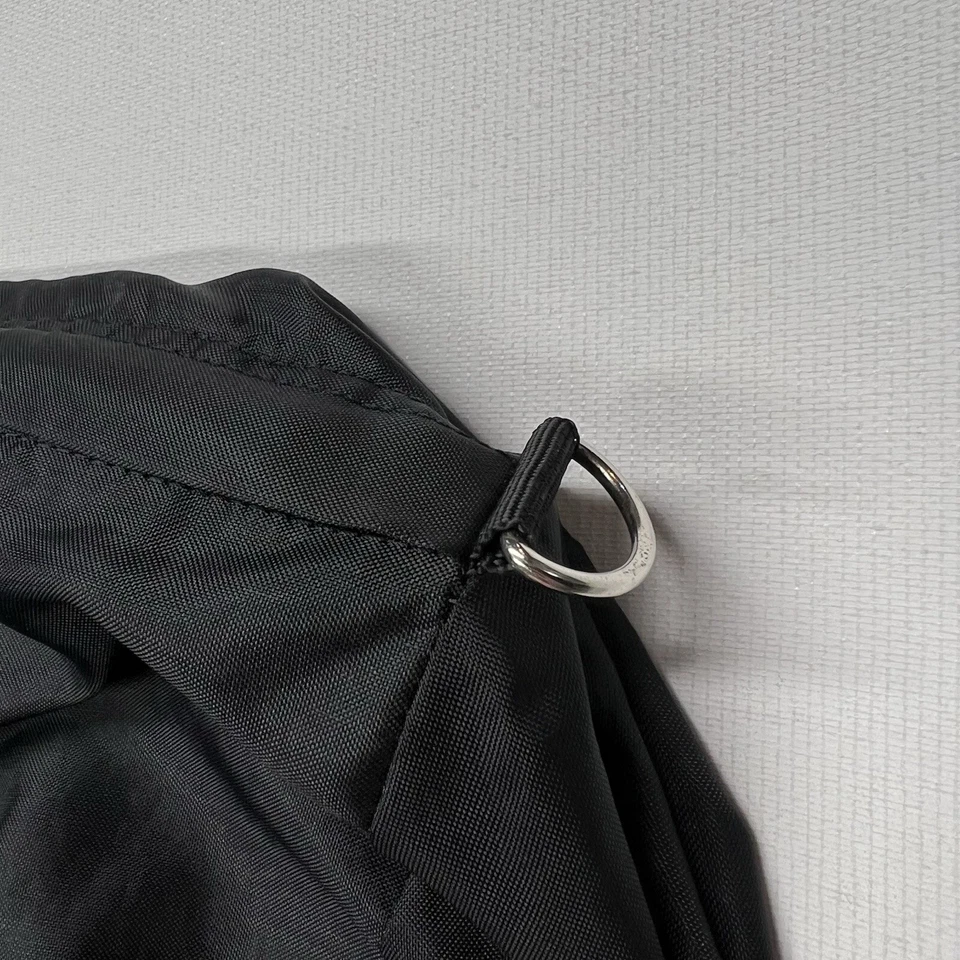 Bolso de Colección Academy Broadway Negro Lona Nylon Gimnasio Viaje Camping Cremallera Logo Y2K Foto 4 de 4