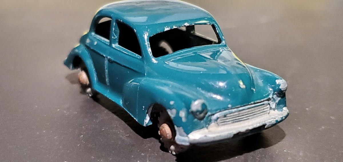 Vintage 1958 Lesney Matchbox #46 A Morris Minor 1000 Metal Wheels