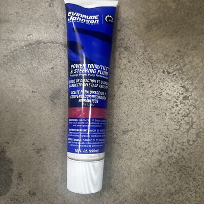 BRP OMC JOHNSON EVINRUDE 10oz POWER TRIM/TILT & STEERING FLUID 775612