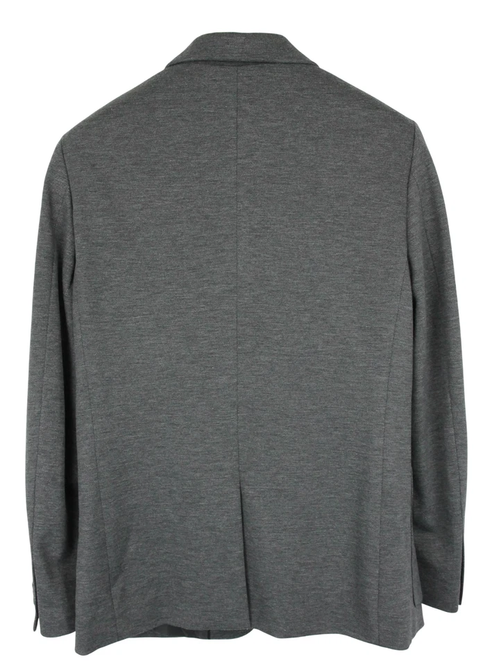 BANANA REPUBLIC Slim Fit Blazer Men's (UK) 42 Notch Lapel Ventless Melange Grey - Image 4 of 4