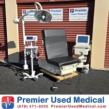 Ritter Midmark Power Exam Table 622 Stndrd Black Uphlosty *Premier Used Medical*