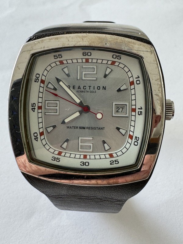 Vintage Kenneth Cole Reaction Watch S301-03 RK1063 NOT WORKING!