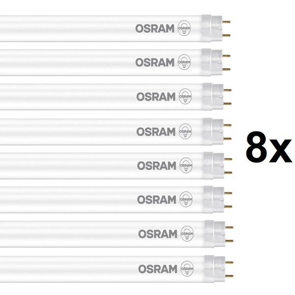 8 X 120Cm Osram G13 T8 Led RöHre Em 15 W Wie 36W 3000K Warmweiß Kvg Plastic-image