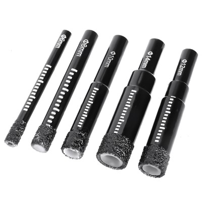 6mm/8mm/10mm/12mm/14mm Dry Diamond Drill Bits Durable Replacement Parts