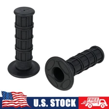 Soft Rubber 7/8" & 1" Handlebar Hand Grips Universal Fit Dirt Bike Motorcycle