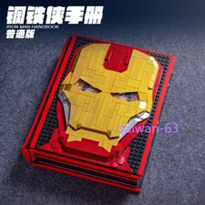 Iron Man Building Block Book Assembly Toy Boy Marvel Collection Handbook Gifts
