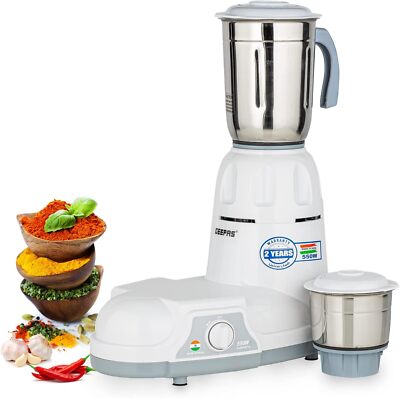 Geepas 550W Mixer Grinder – Jars Indian Wet Dry Grinding