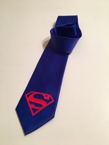 Superhelden Krawatte, royalblaue Krawatte, neu, tolle Qualität, perfektes Geschenk - Bild 4 von 4
