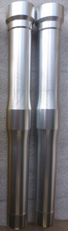 Tube de fourche pour CB 600 Hornet 2007-2008 de couleur argent en acier robuste
