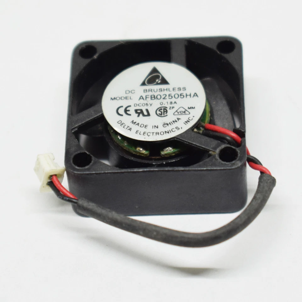 1pc Delta AFB02505HA 25x25x10mm 2510 5V 0.18A 2pin DC Brushless Cooling Fan - Image 2 of 4