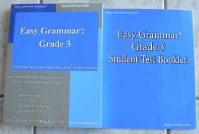 Easy Grammar Gr.3,NEW PB Teacher&Student combined + Test bk,2006 Wanda Phillips