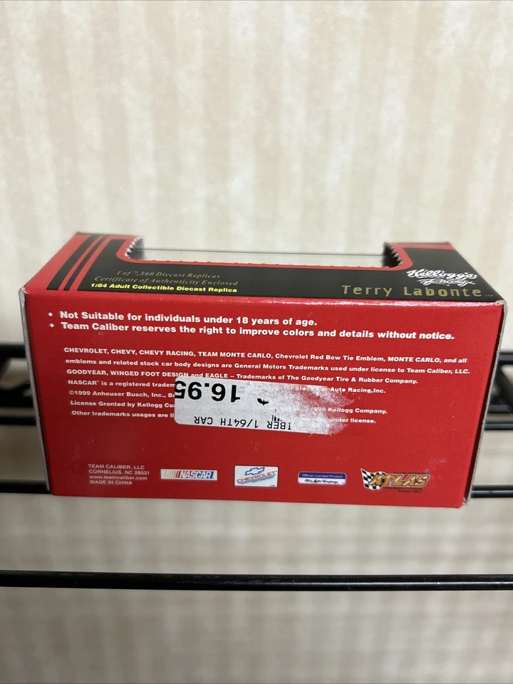 1:64 Team Caliber Terry Labonte 1999 Chevrolet Monte Carlo Display Mint Diecast - Image 2 of 4