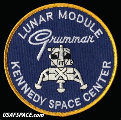 GRUMMAN LUNAR MODULE - KENNEDY SPACE CENTER APOLLO MOON LANDER PATCH