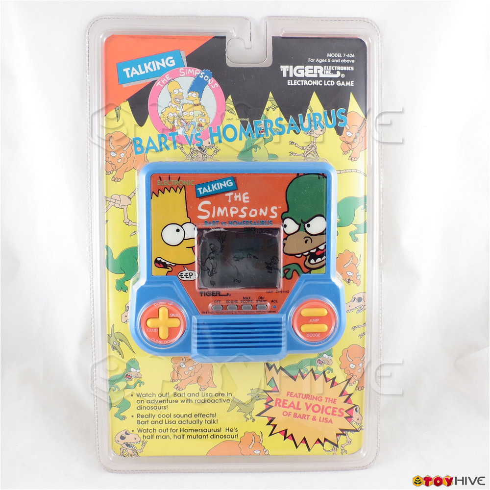 Simpsons - Bart vs Homersaurus Tiger talking electronic game LCD