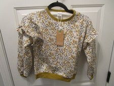 FRED'S WORLD BUTTERCREAM BOTANY FRILL SWEATSHIRT SIZE 9 NEW