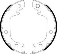 Hella 8DA 355 051-201 Bremsbackensatz, Feststellbremse