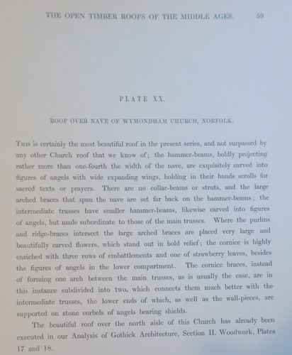 The Open Timber Roofs of The Middle Ages,1849 1st Edition,complete text & Plates - Picture 17 of 24