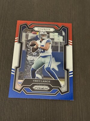 2023 Panini Prizm Red White & Blue Prizms Parallel #274 TREY LANCE Football Card