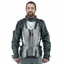 16 gauge Medieval Larp Warrior Steel Gothic Cuirass Body Armor Breastplate Set