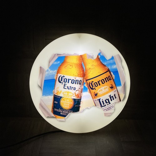 Vintage 2004 Corona Beer Tear Away Button Light Up Sign 16” Tested Works RARE - Picture 4 of 20