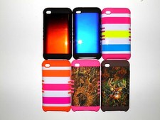 APPLE iPOD TOUCH 4TH GENERATION 2 LAYER COVER/CASE NEW