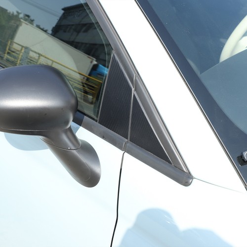 Window B Pliiar Sticker Trim Carbon Texture For Fiat 500 Abarth 595 695 2016+ - Picture 2 of 23