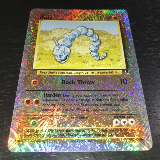 POKEMON 1X ONIX 84 110 REVERSE HOLO COMMON CARD LEGENDARY COLLECTION 
