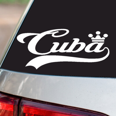 Cuba Sticker Country Pride all sizes chrome and regular vinyl colors | eBay