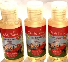 Childs Farm 3 x Hair &Body Wash Organic Sweet Orange  50ml