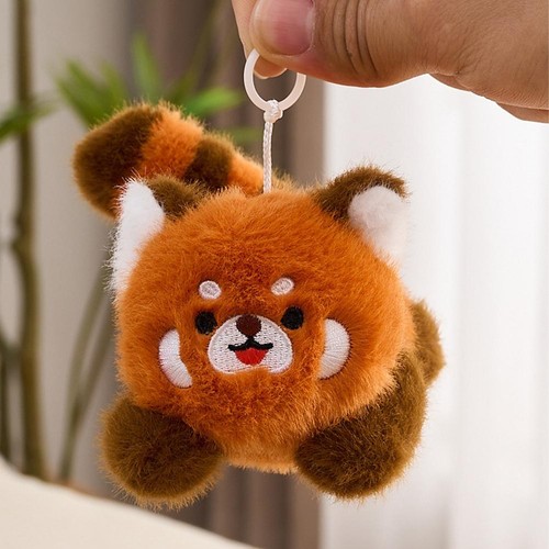Panda Moving Tail Bag Pendant Plush Doll Keychain D0P1 - Picture 10 of 16