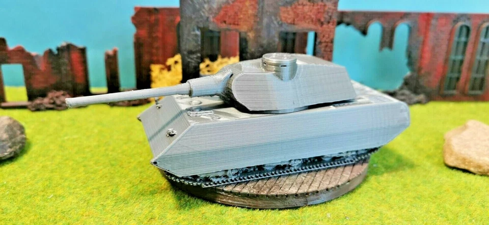 Vk 100.01 P Prototipo Carro Armato Incolore 3D Stampa Kit WW2 Forze 1:87 1/72 - Immagine 2 di 4