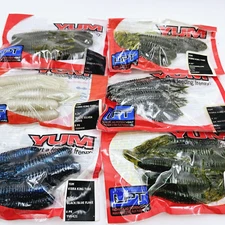 Yum 4.25" Vibra King Tube 8 Count Discontinued Well Made Ribbed Body Pick Color