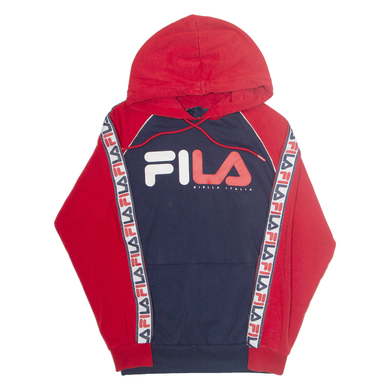 FILA Felpa con cappuccio uomo blu XS