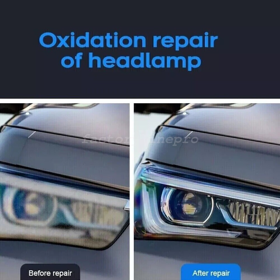 Car Headlight Lens Restoration Repair Kit Polishing Cleaner 30ml