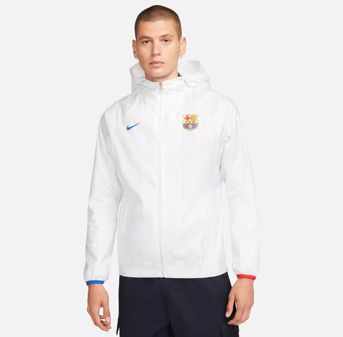 Nike FC Barcelona ウィンドブレーカーセット NIKE FC BARCELONA ALL WEATHER JACKET 2023/24 Men Size 2XL | eBay