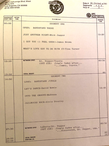 11/15/85 DICK CLARK'S 'AMERICA BANDSTAND'S 33 1/3 CELEBRATION' 6 HR SPECIAL - Picture 6 of 17