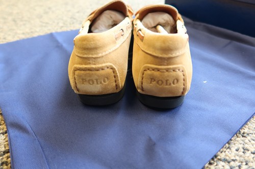 New Polo Ralph Lauren Seinne Women's Suede Shoes - Size 7 B - Brown - Picture 3 of 6