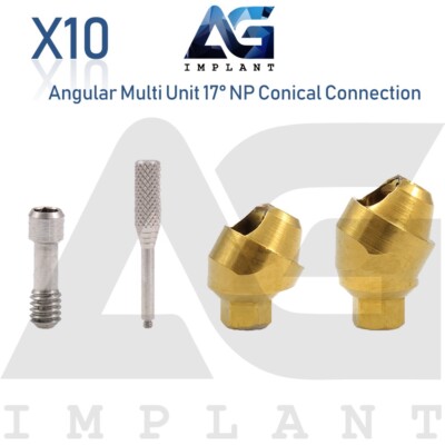 10 Angular Multi Unit Prosthetic System 17° Conical Connection NP Screw 1.6m