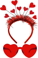 Valentine's Day Heart Headband  Heart Sunglasses - Party Holiday Love - New