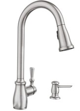 Moen 87808SRS Fieldstone Single Handle Spot Resist Pull Down Kitchen Faucet