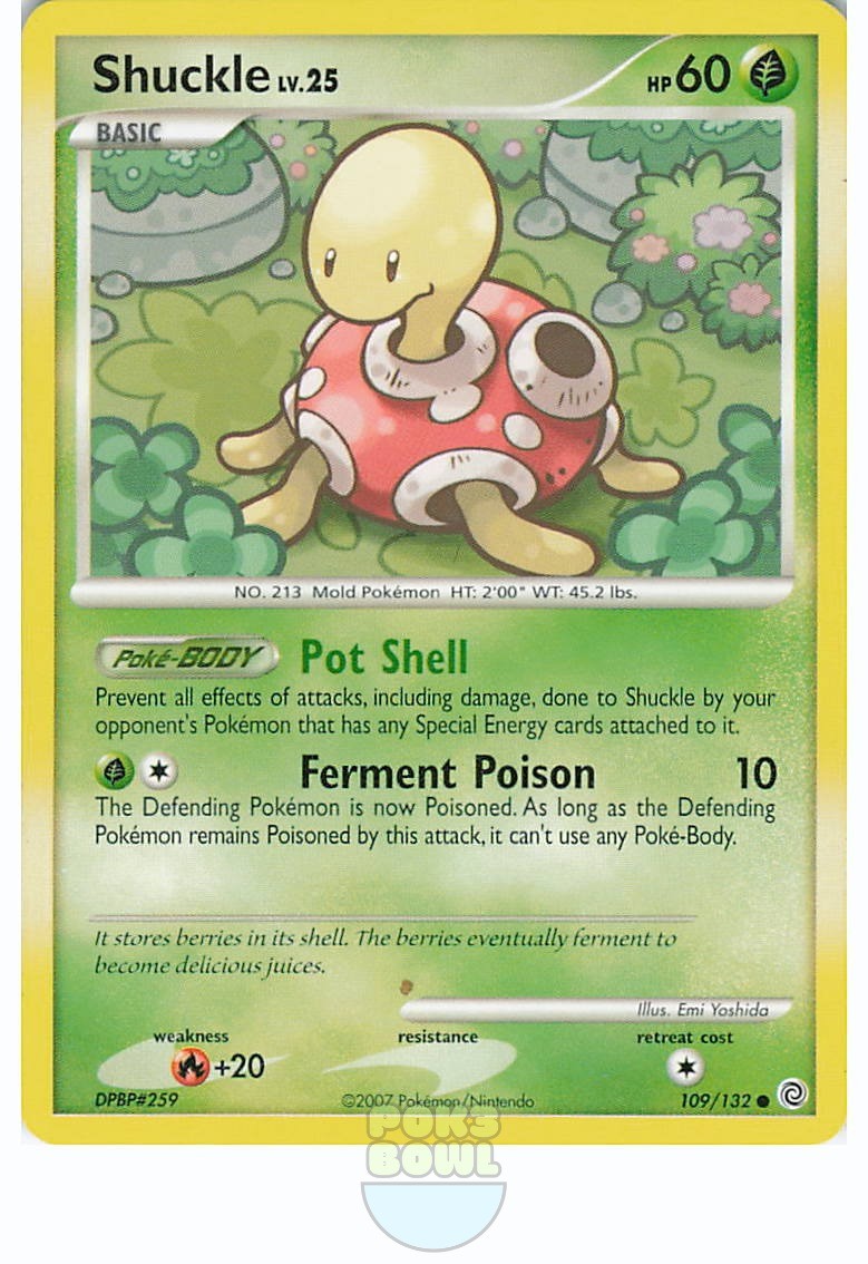 Shuckle 109/132 Common 2007 Pokemon Secret Wonders Emi Yoshida NM
