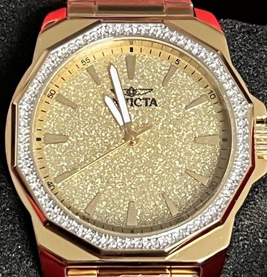 Invicta Speedway Men's 42mm Stainless Steel Gold dial, Gold Tone Quartz Watch