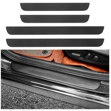 Auto Einstiegsleisten Schutz Gummi Schwarz 4 Stück Autotürschwellenleiste