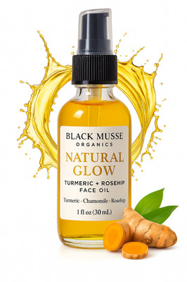 Turmeric & Rosehip Face Body Oil -Natural Glow Moisturizer for Even Radiant Skin